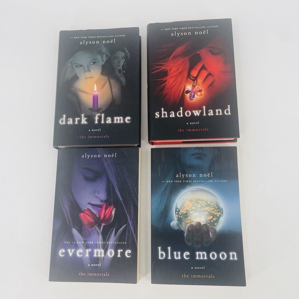 The Immortals Series Alyson Noel 4 Book Lot 2 Hard FE FP DJ + 2 Soft Covers - Picture 2 of 13